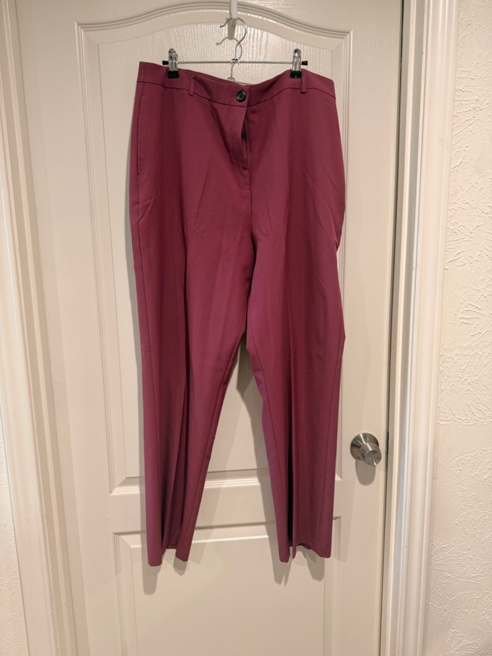 ASOS Design High-Rise Straight Leg Dress Pants